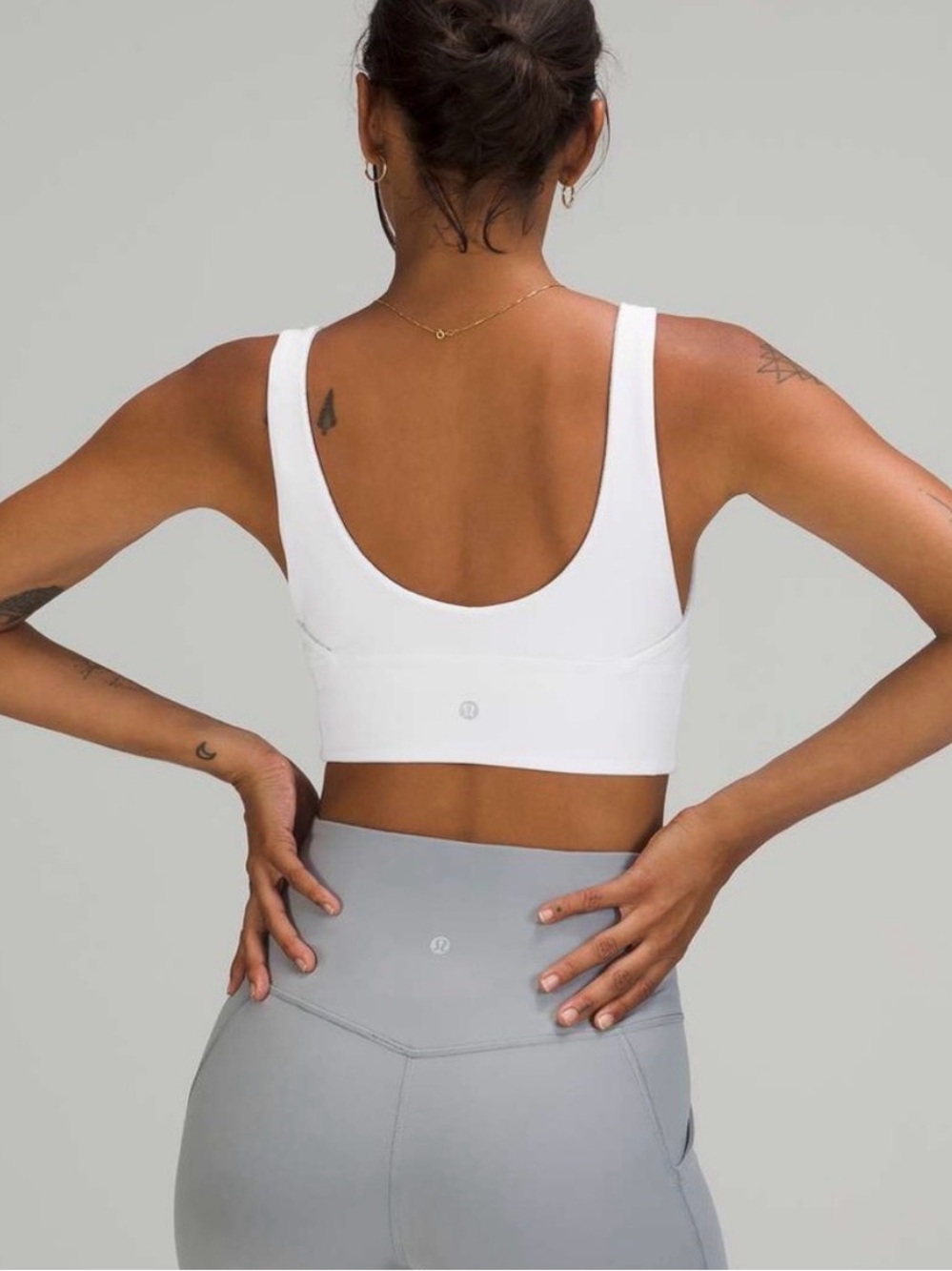 Lululemon Align Reversible Bra White / Wee Are From Space Nimbus Battleship 4 - Picture 4 of 4